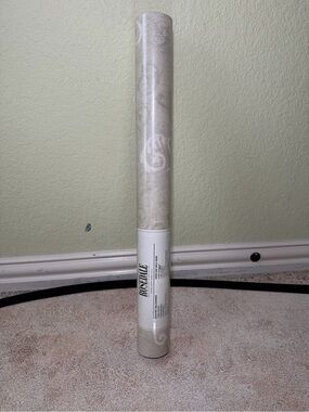 Rolled Light Green Scroll Wallpaper